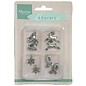 Embellishments / Verzierungen Metal - Charms 4x2 st. Invierno