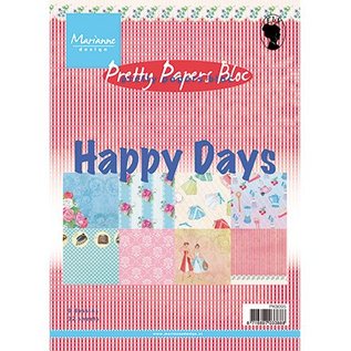 Karten und Scrapbooking Papier, Papier blöcke Smukke Papers, A5, Happy Days, 4x 8 motiver