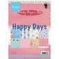 Karten und Scrapbooking Papier, Papier blöcke Jolis papiers, A5, Happy Days, 4x 8 motifs