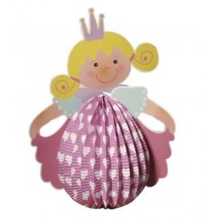 Kinder Bastelsets / Kids Craft Kits Lyktesett prinsesse, 20cm ø, 37,5cm inkl. Stang + LED -lampe