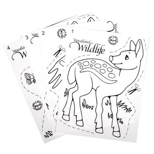 Kinder Bastelsets / Kids Craft Kits Shrink films set Wildlife