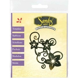 Schablonen, für verschiedene Techniken / Templates Patterns, Sandy Art, flowers
