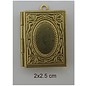 Embellishments / Verzierungen 2 photo pendants, book