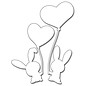 Penny Black Taglio e goffratura stencil, Bunny Love