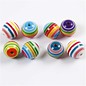 Colorful beads with stripe pattern