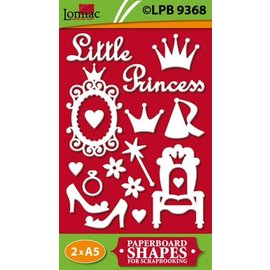 Embellishments / Verzierungen Chipboards, Litle Princess