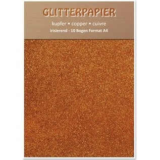 Karten und Scrapbooking Papier, Papier blöcke Papel iridiscente brillo, formato A4, 150 g, el cobre