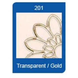 STICKER / AUTOCOLLANT Starform Transparent Sticker, 10 x 23cm, zum sticken, in silber oder gold