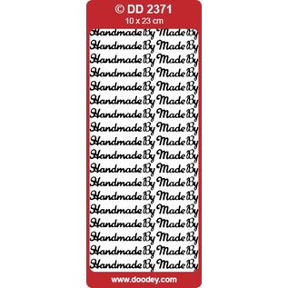 STICKER / AUTOCOLLANT Ziersticker, "Fait main par" de couleur arc-en-