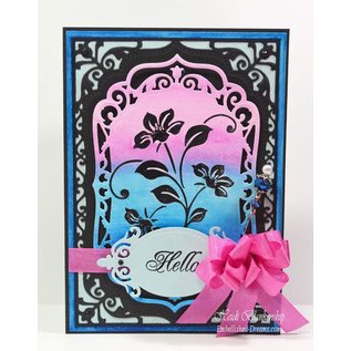 Spellbinders und Rayher Punch - e goffratura stencil, Marchi Nestabilities decorativa Twenty-Eight