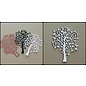 Spellbinders und Rayher Stansning - og emboss.templ, metal skabelon Pudsigt Tree