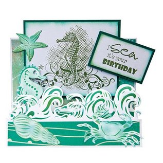 Joy!Crafts / Jeanine´s Art, Hobby Solutions Dies /  Punching - and embossing folder: Borduur with waves