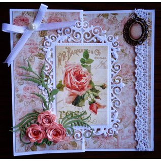 Joy!Crafts / Jeanine´s Art, Hobby Solutions Dies /  BASTEL TIPS: punching - og preging sjablong, øvre ramme og 3 ekser