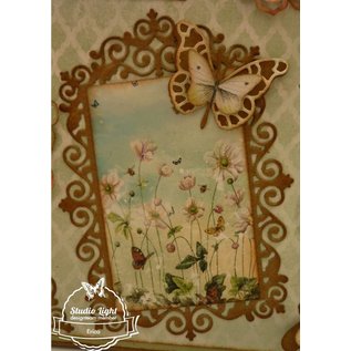 Joy!Crafts / Jeanine´s Art, Hobby Solutions Dies /  BASTEL TIP: punzonado - vértices y cliché de estampado, marco superior y 3