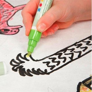 Kinder Bastelsets / Kids Craft Kits Til at dekorere let at male med Stoffmalstift, - 2 solskærm til bilen