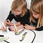 Kinder Bastelsets / Kids Craft Kits 2 Sonnenblende für das Auto - mit Stoffmalstift leicht zu bemalen, zu dekorieren