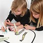 Kinder Bastelsets / Kids Craft Kits Pour décorer facile à peindre avec Stoffmalstift, - 2 pare-soleil pour la voiture