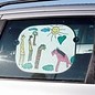 Kinder Bastelsets / Kids Craft Kits To decorate easy to paint with Stoffmalstift, - 2 sun visor for the car