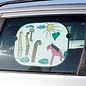 BASTELZUBEHÖR, WERKZEUG UND AUFBEWAHRUNG 2 parasoles para el coche - fácil de pintar con Stoffmalstift para decorar, - Copy