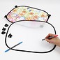 BASTELZUBEHÖR, WERKZEUG UND AUFBEWAHRUNG 2 sun visor for the car - easy to paint with Stoffmalstift to decorate, - Copy