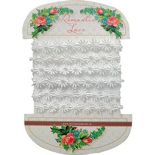 DEKOBAND / RIBBONS / RUBANS ... Romantic Spitze Blumen, 100cm