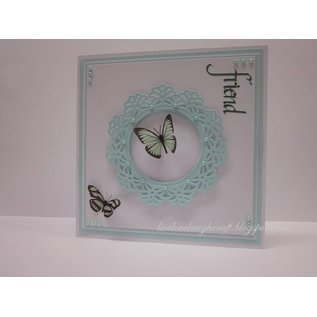 Spellbinders und Rayher Metal mal Shapeabilities, Vintage Lace motiver, 2,5 x 2,4 til 9 cm, A Sett med 5 maler!