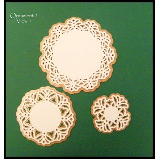 Spellbinders und Rayher Metal mal Shapeabilities, Vintage Lace motiver, 2,5 x 2,4 til 9 cm, A Sett med 5 maler!