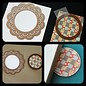 Spellbinders und Rayher Metalen sjabloon Shapeabilities, Aziatische accenten, ~ 2,8 x 2,7-22 x 2,5 cm. Een set van 6 Template!