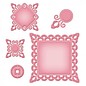 Spellbinders und Rayher Metalen sjabloon Shapeabilities, Aziatische motieven, ø 2,7-10 x 10 cm, een set van 5 templates!