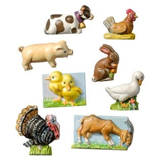 Modellieren Farm, 3 til 4 cm, 8 stk, Material Requirements 240 g