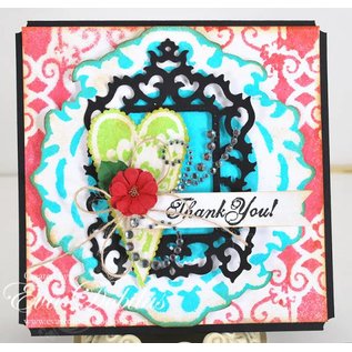 Spellbinders und Rayher Metallschablone Samantha Walker, Antique Frame and Accents