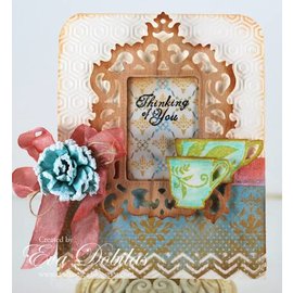 Spellbinders und Rayher Percez - et gaufrage pochoir SET