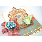 Spellbinders und Rayher Metal template Samantha Walker, Antique Frame and Accents