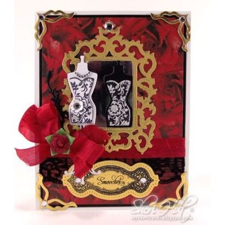 Spellbinders und Rayher Metallschablone Samantha Walker, Antique Frame and Accents