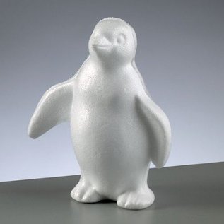 Objekten zum Dekorieren / objects for decorating 1 piepschuim vorm, Penguin staande, 180 mm