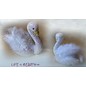 Objekten zum Dekorieren / objects for decorating 1 styrofoam form, swan big, 12 x 17 cm