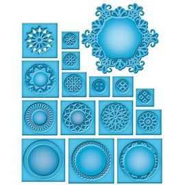 Spellbinders und Rayher Punch - and embossing stencil SET