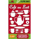 Embellishments / Verzierungen Spaanplaat motieven Café au Lait