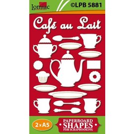 Embellishments / Verzierungen motifs Chipboard Café au Lait