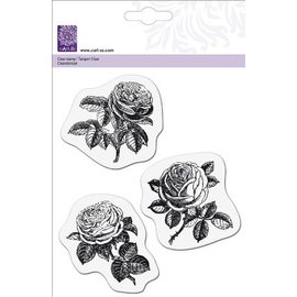 Cart-Us Transparent stempel, 3 roser