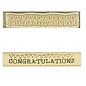 Stempel / Stamp: Holz / Wood "Congratulazioni"