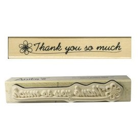 Stempel / Stamp: Holz / Wood Anita `s - wood text stamp