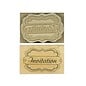 Stempel / Stamp: Holz / Wood "Uitnodiging"