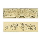 Stempel / Stamp: Holz / Wood Anita `s - hout Engels tekststempel
