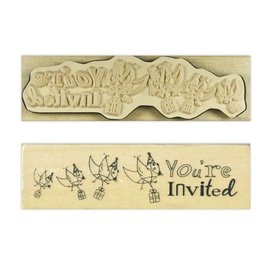 Stempel / Stamp: Holz / Wood Anita `s - legno inglese timbro testo