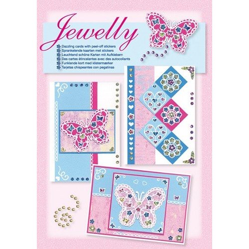 Komplett Sets / Kits Ny; Bastelset, Jewelly Sommerfugle sæt, lyse smukke kort med mærkaten Komplett Sets / Kits Ny; Bastelset, Jewelly Sommerfugle sæt, lyse smukke kort med mærkaten