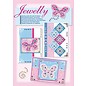 Komplett Sets / Kits Kit Craft, Jewelly Papillons ensemble, de belles cartes brillantes avec autocollant