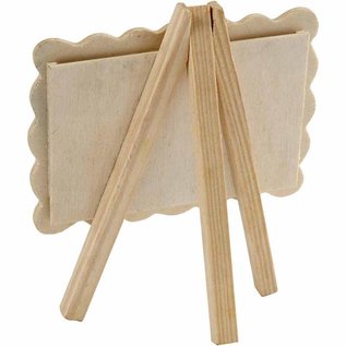 Objekten zum Dekorieren / objects for decorating Frame on an easel, size 13,2 x11, 5 cm. wooden