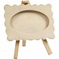 Objekten zum Dekorieren / objects for decorating Frame on an easel, size 13,2 x11, 5 cm. wooden