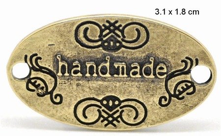 Handmade 4 etichette in metallo